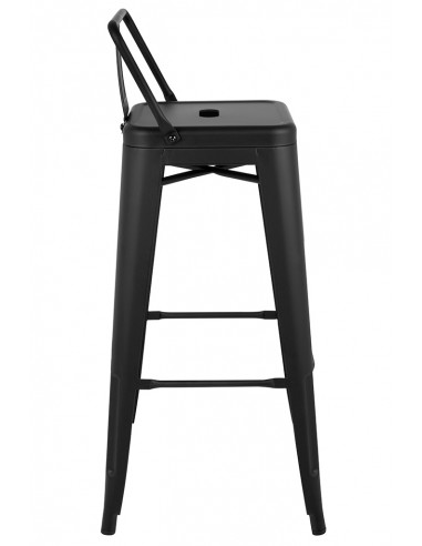 Krzesło barowe TOWER BACK 66 (Paris) czarne