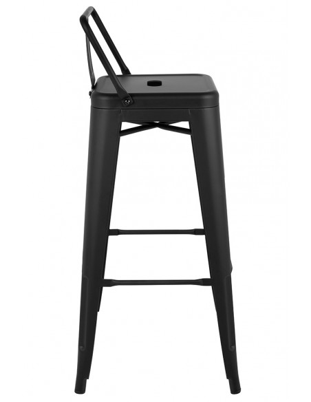 Krzesło barowe TOWER BACK 66 (Paris) czarne Krzesło barowe TOWER BACK 66 (Paris) czarne