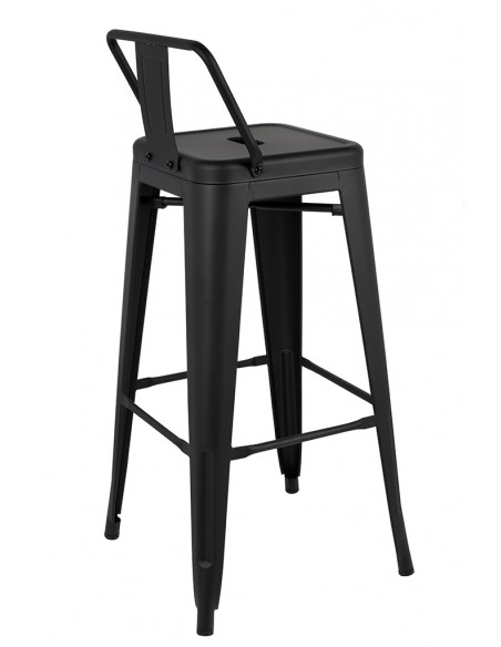Krzesło barowe TOWER BACK 66 (Paris) czarne Krzesło barowe TOWER BACK 66 (Paris) czarne
