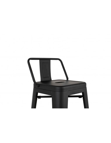 Krzesło barowe TOWER BACK 66 (Paris) czarne
