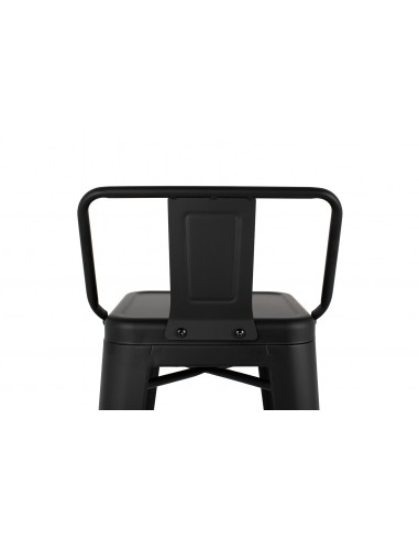 Krzesło barowe TOWER BACK 66 (Paris) czarne