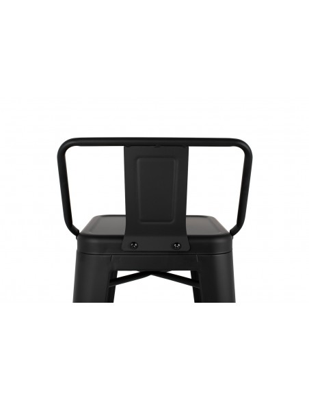 Krzesło barowe TOWER BACK 66 (Paris) czarne Krzesło barowe TOWER BACK 66 (Paris) czarne