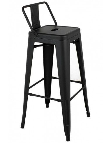 Krzesło barowe TOWER BACK 76 (Paris) czarne
