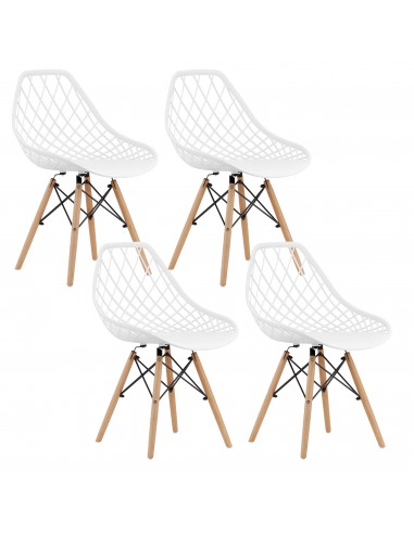 4 krzesła SAKAI białe