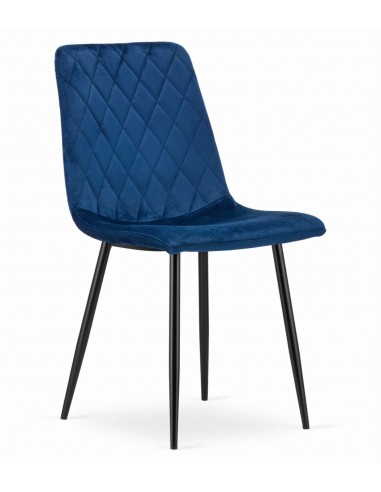 4 krzesła TURIN welur granatowy