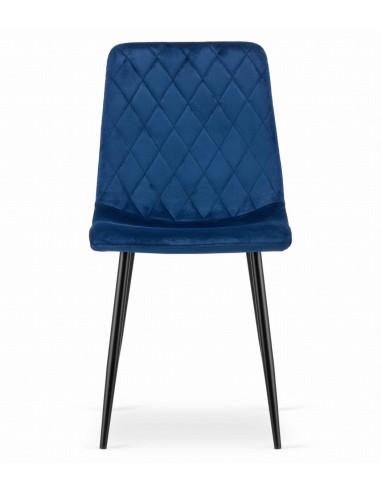 4 krzesła TURIN welur granatowy