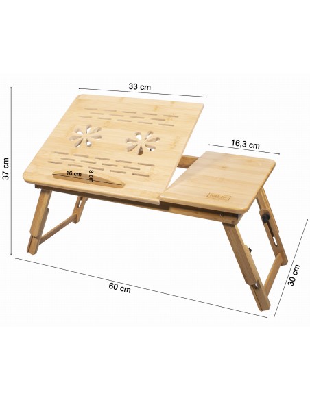 Stolik pod laptopa bambus M
