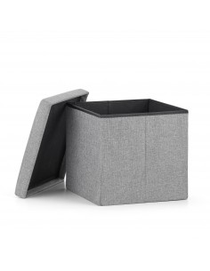 Pufa składana M - 30x30x30cm szara 2