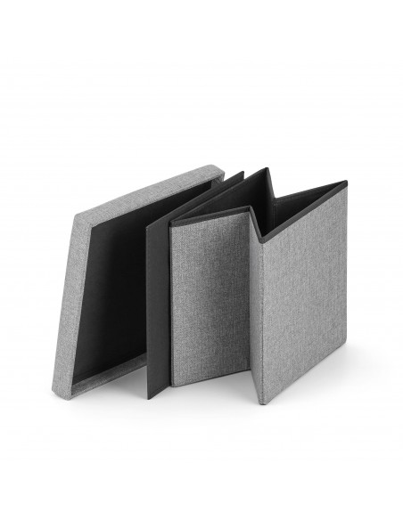 Pufa składana M - 30x30x30cm szara