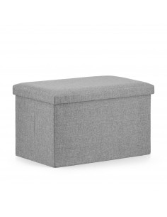 Pufa składana XL - 60x38x38cm szara