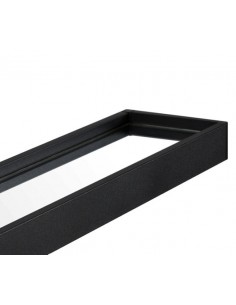 Lustro z półką 80cm czarne 2