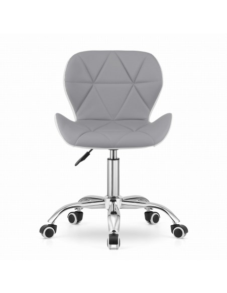 Krzesło obrotowe AVOLA - szaro-białe