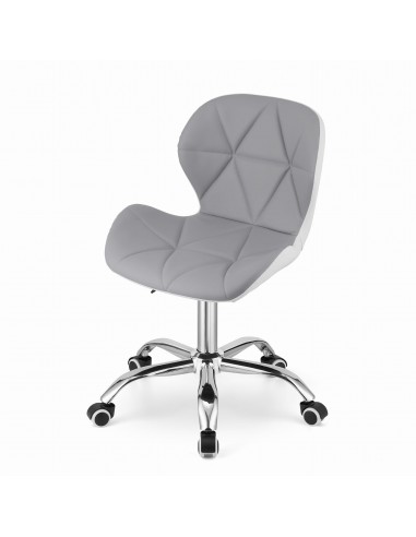 Krzesło obrotowe AVOLA - szaro-białe