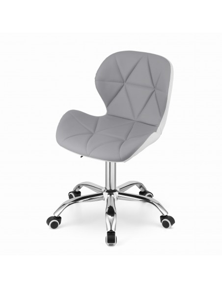Krzesło obrotowe AVOLA - szaro-białe