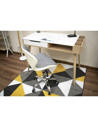 Krzesło obrotowe AVOLA - szaro-białe