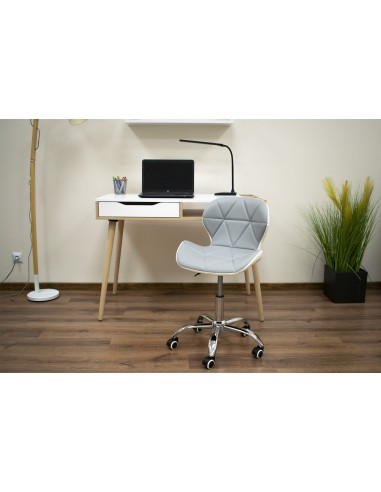 Krzesło obrotowe AVOLA - szaro-białe