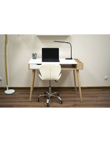 Krzesło obrotowe AVOLA - szaro-białe