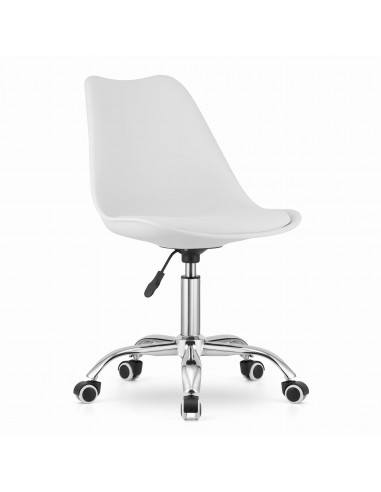 Krzesło obrotowe ALBA - białe
