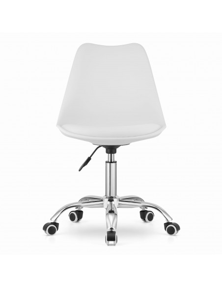Krzesło obrotowe ALBA - białe