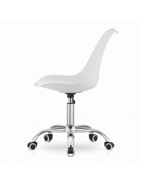 Krzesło obrotowe ALBA - białe