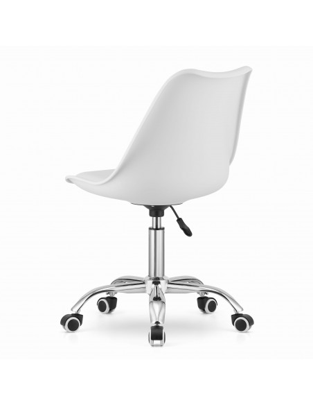 Krzesło obrotowe ALBA - białe