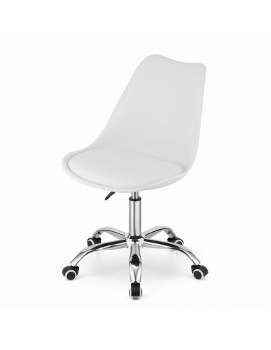 Krzesło obrotowe ALBA - białe