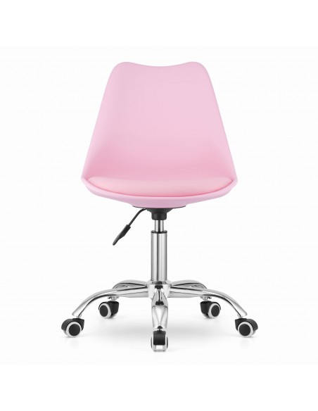Krzesło obrotowe ALBA - róż