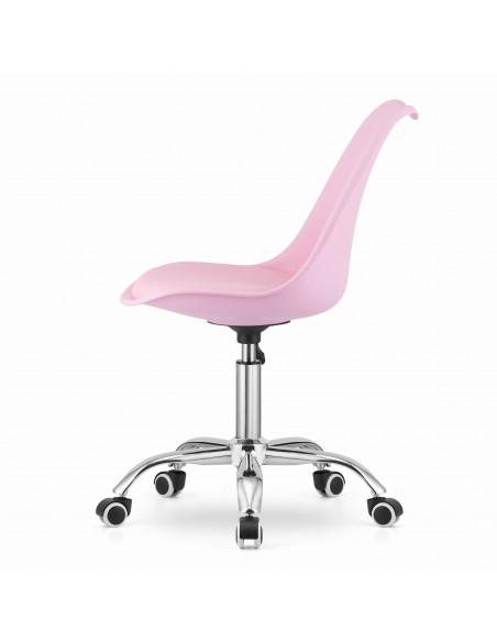 Krzesło obrotowe ALBA - róż