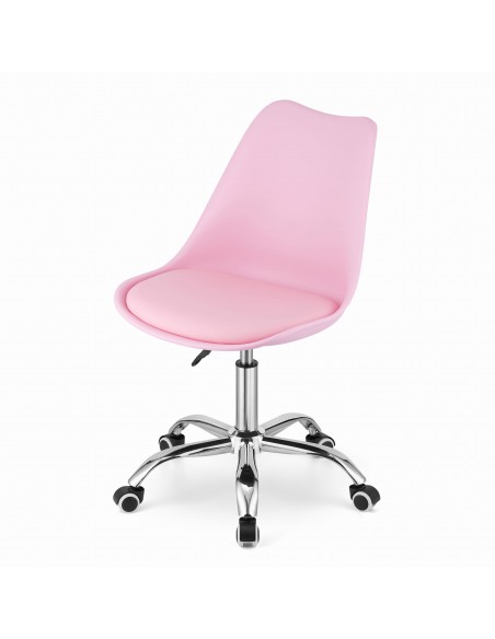 Krzesło obrotowe ALBA - róż