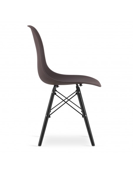 4 krzesła OSAKA kawa / nogi czarne