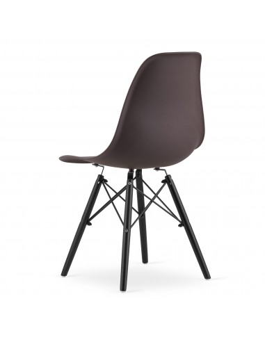 4 krzesła OSAKA kawa / nogi czarne