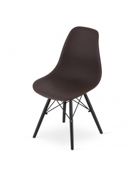 4 krzesła OSAKA kawa / nogi czarne