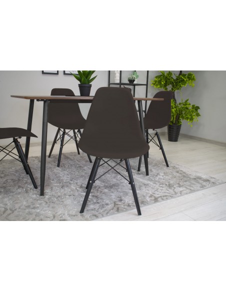 4 krzesła OSAKA kawa / nogi czarne