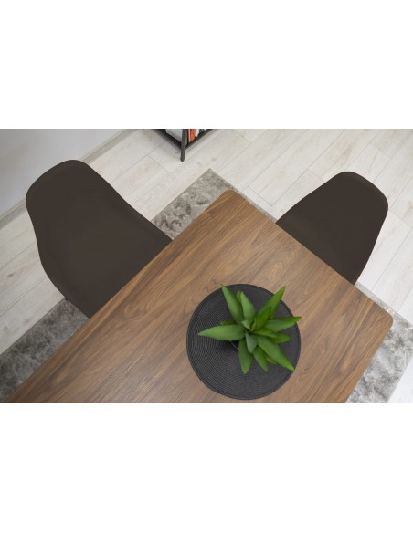 4 krzesła OSAKA kawa / nogi czarne