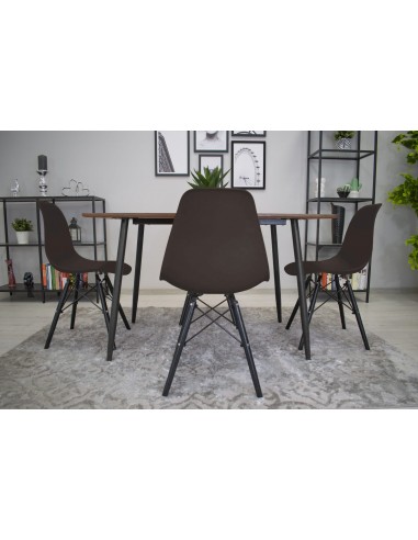 4 krzesła OSAKA kawa / nogi czarne