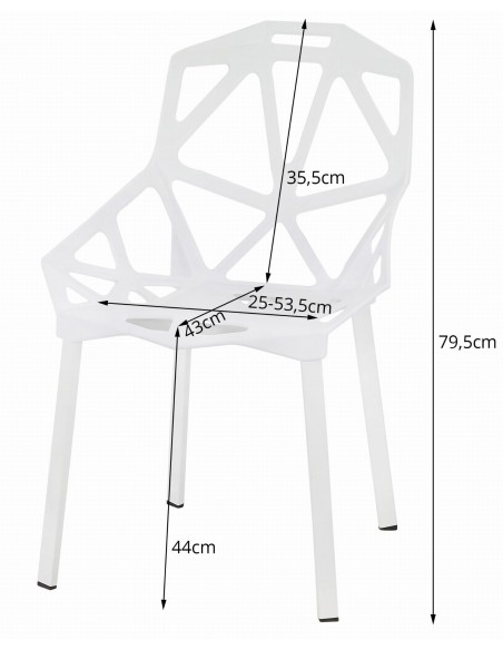 4 krzesła ESSEN czarne