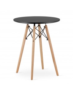 Stół TODI Okrągły 60cm - czarny