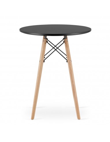 Stół TODI Okrągły 60cm - czarny
