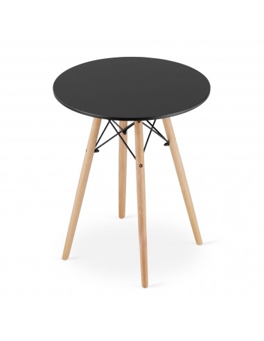 Stół TODI Okrągły 60cm - czarny