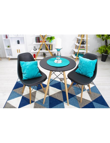 Stół TODI Okrągły 60cm - czarny