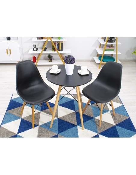 Stół TODI Okrągły 60cm - czarny