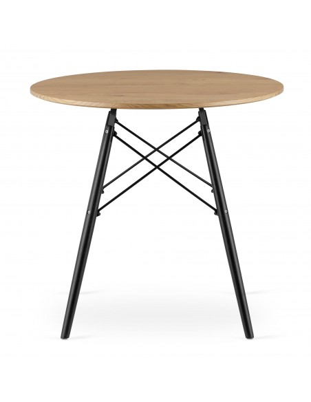 Stół TODI Okrągły 80cm - dąb