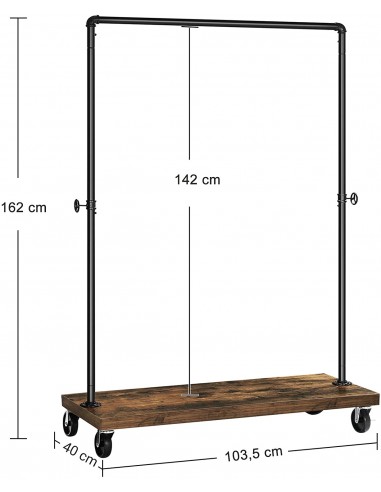 Wieszak na ubrania na kółkach - HSR65BX