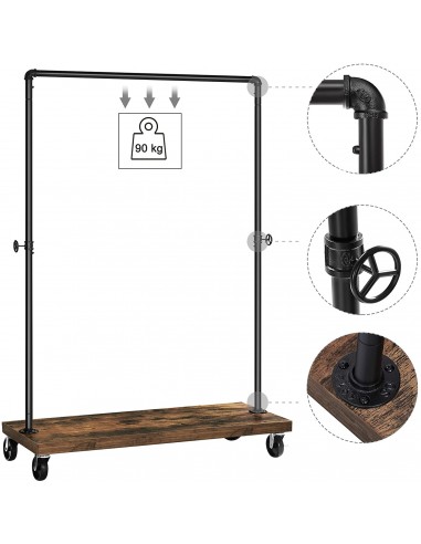 Wieszak na ubrania na kółkach - HSR65BX