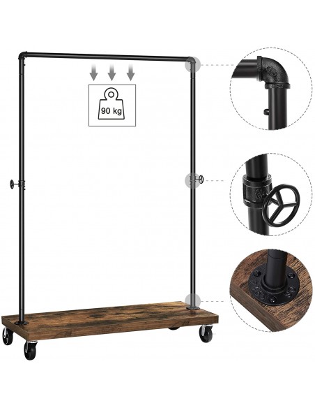 Wieszak na ubrania na kółkach - HSR65BX