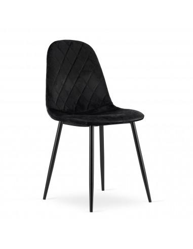 4 krzesła ASTI czarny welur