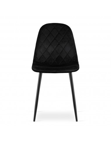 4 krzesła ASTI czarny welur