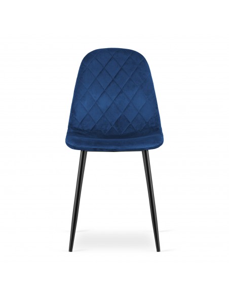 4 krzesła ASTI - granat welur