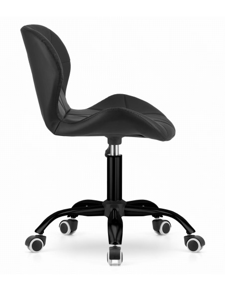 Krzesło obrotowe NOTO ekoskóra - czarne