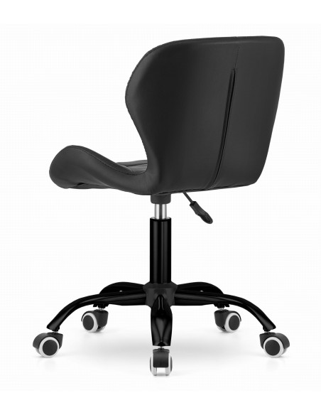 Krzesło obrotowe NOTO ekoskóra - czarne
